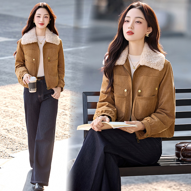 Thermal winter down coat short duck down parka