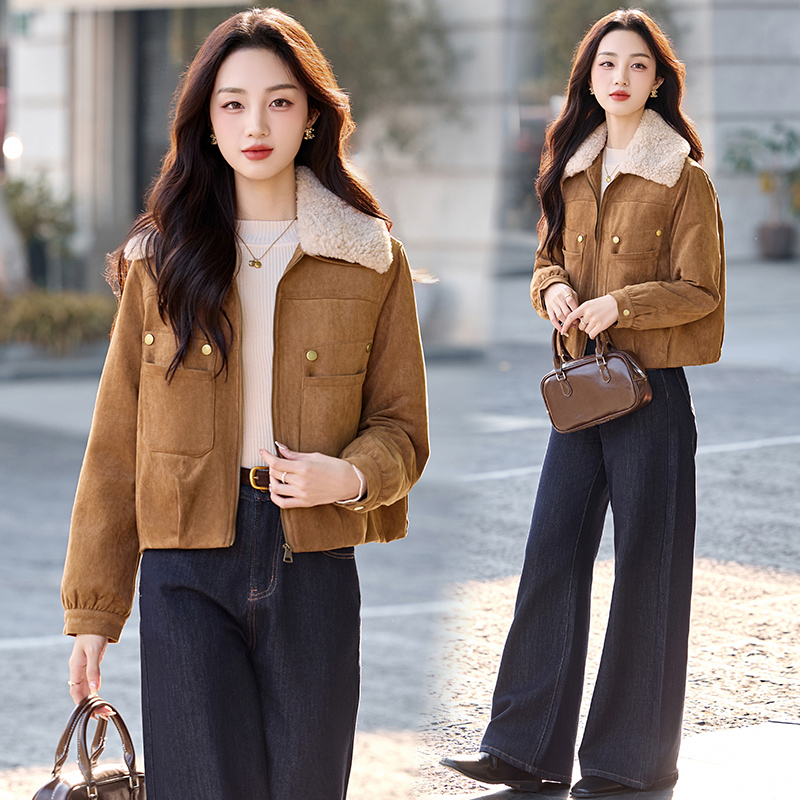 Thermal winter down coat short duck down parka