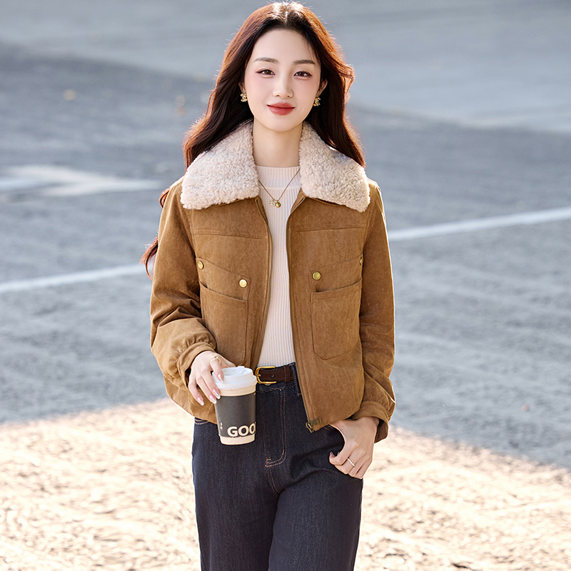 Thermal winter down coat short duck down parka