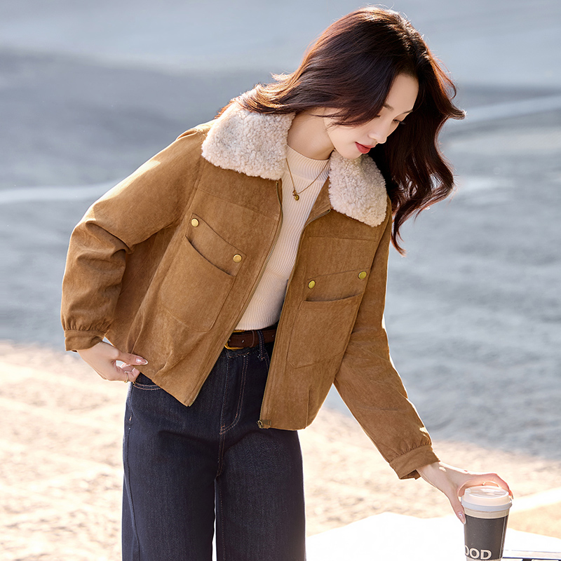 Thermal winter down coat short duck down parka