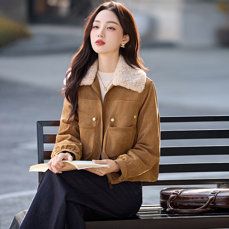 Thermal winter down coat short duck down parka