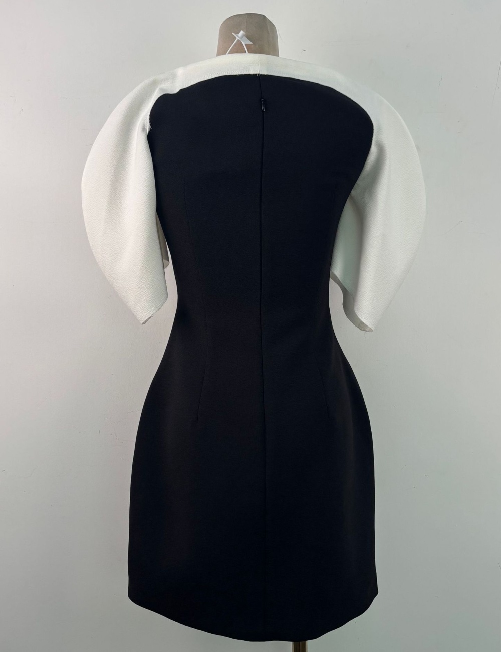 Slim mixed colors dress niche temperament T-back