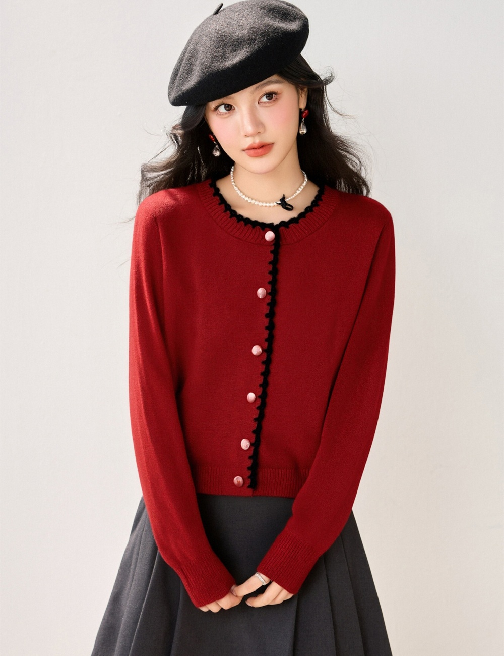 Retro long sleeve autumn and winter sweater