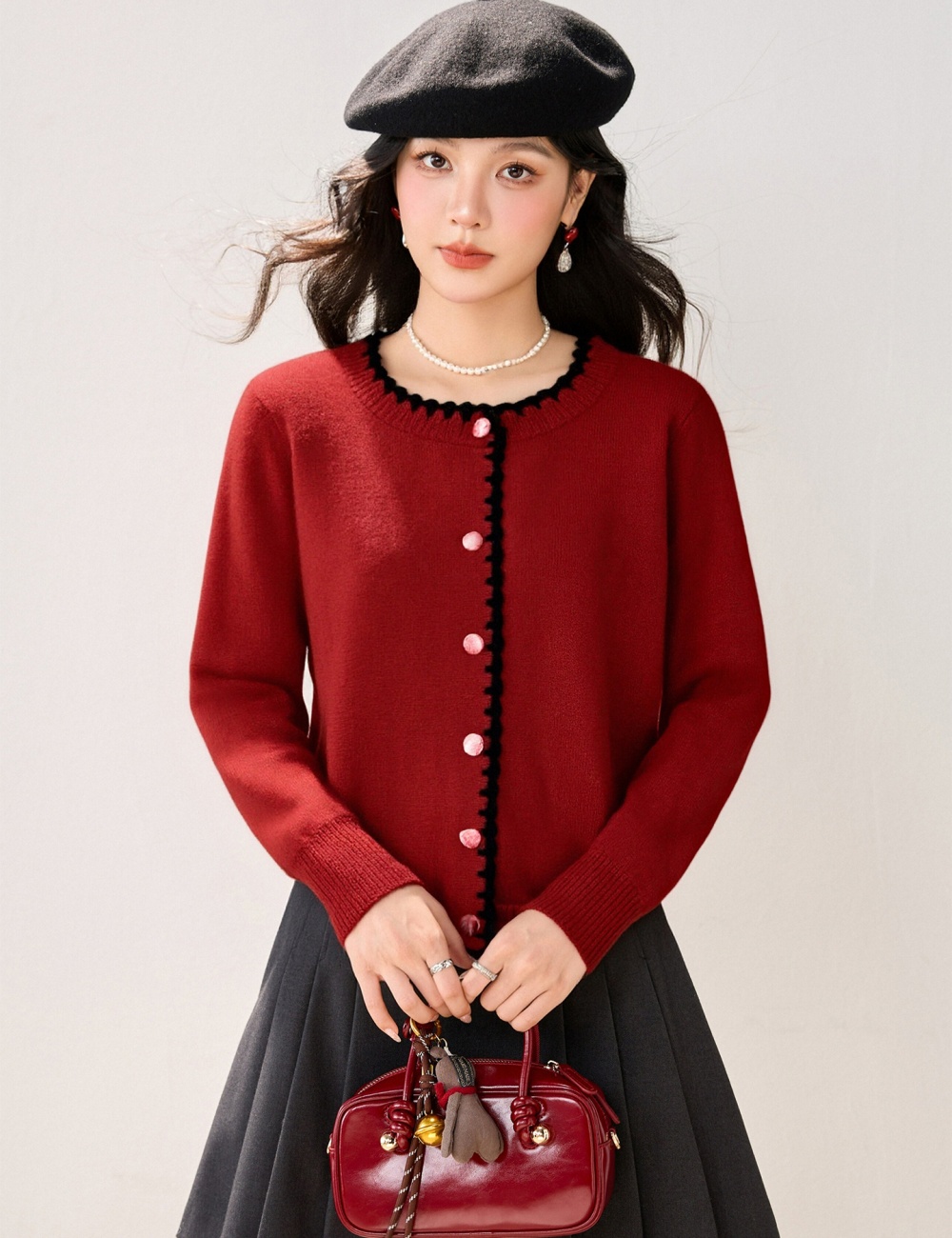 Retro long sleeve autumn and winter sweater