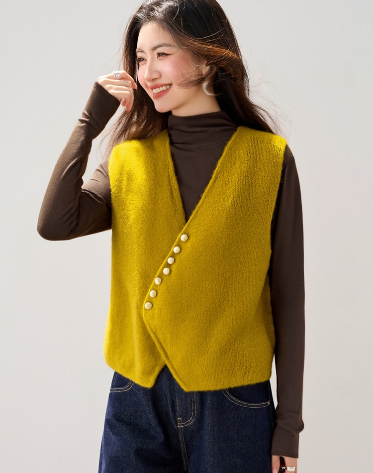 Breasted waistcoat France style coat for women