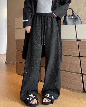 Banana pants screw thread wide leg pants for women