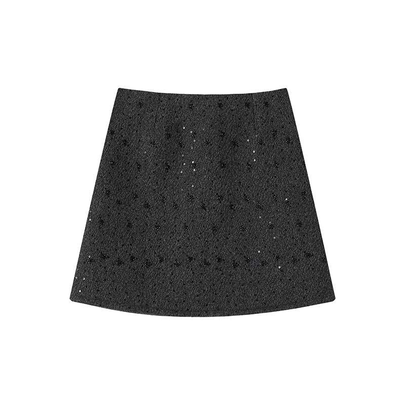 Beading short skirt autumn and winter skirt for women