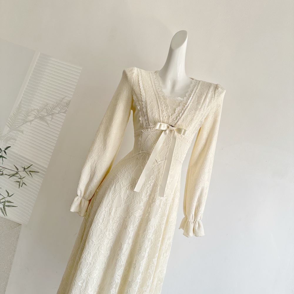 Lace enticement Sexy underwear pinched waist France style dress