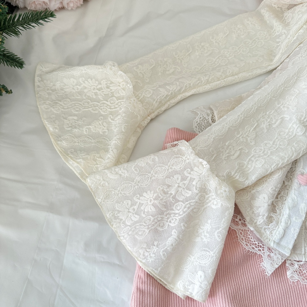 Enticement tops autumn and winter short skirt a set