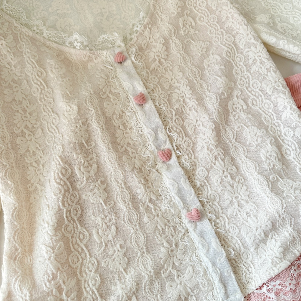 Enticement tops autumn and winter short skirt a set