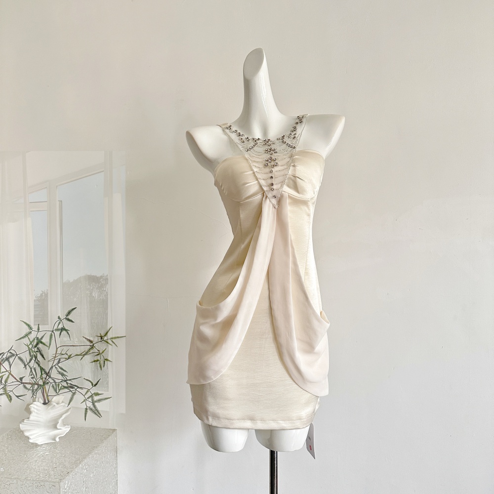 All-match swan fashion high waist dress