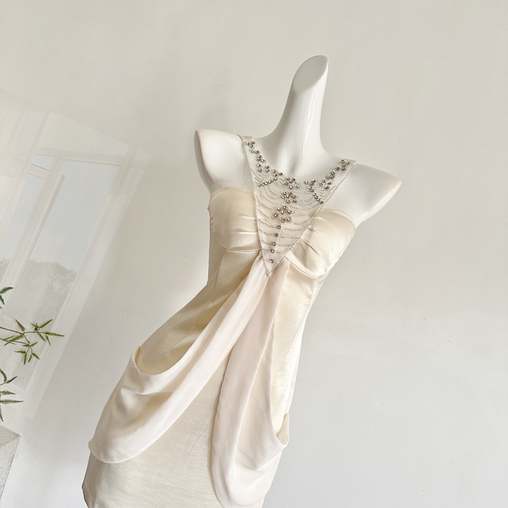 All-match swan fashion high waist dress