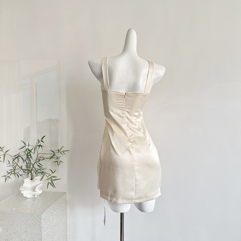 All-match swan fashion high waist dress