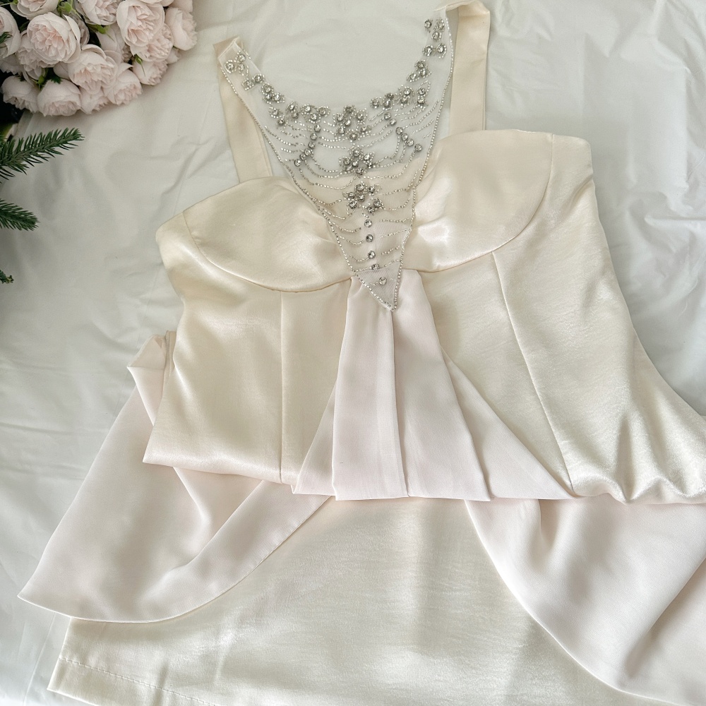 All-match swan fashion high waist dress