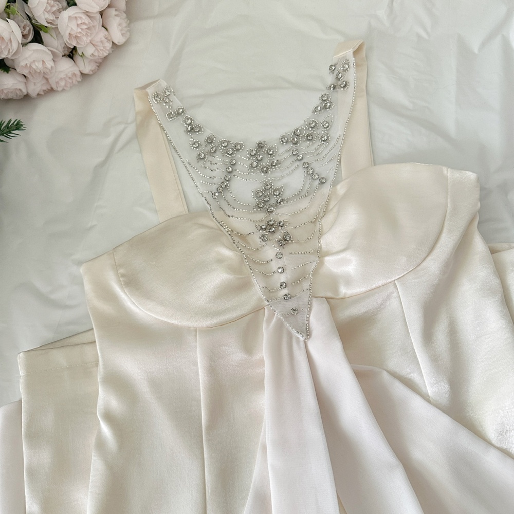 All-match swan fashion high waist dress