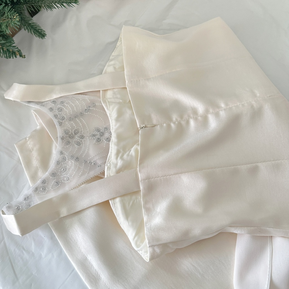 All-match swan fashion high waist dress