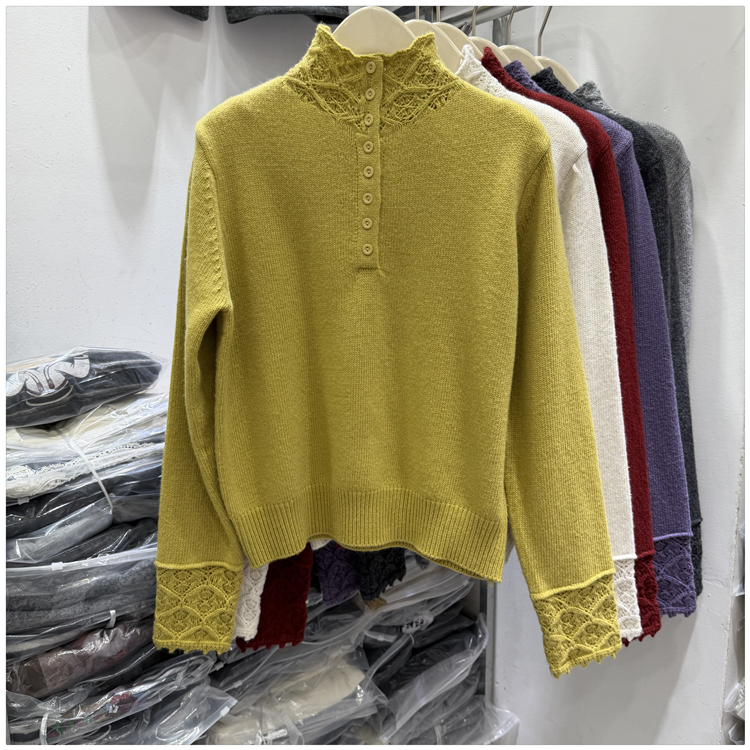 Unique Western style sweater knitted tops for women
