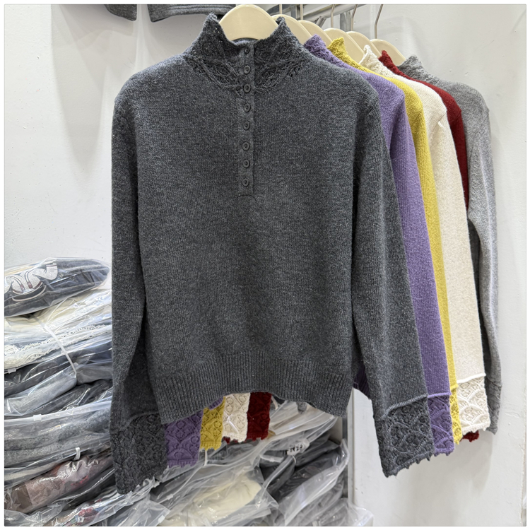 Unique Western style sweater knitted tops for women