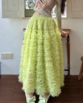 Multilayer beautiful lady dress gauze show young puff skirt