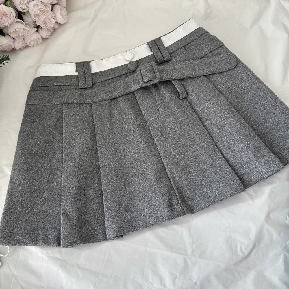 Twist gray shiny sweater lace pinched waist tops a set