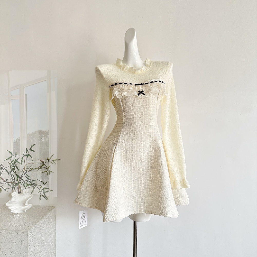 Annual meeting refinement lace chanelstyle dress for women