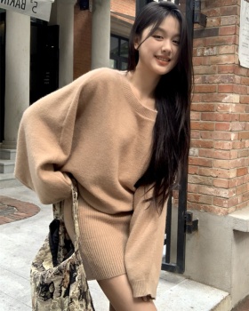 Autumn and winter sweater Western style dress for women