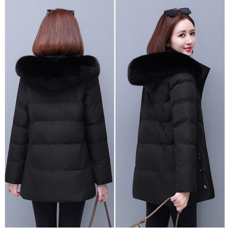 Middle-aged plus velvet cotton coat winter coat for women