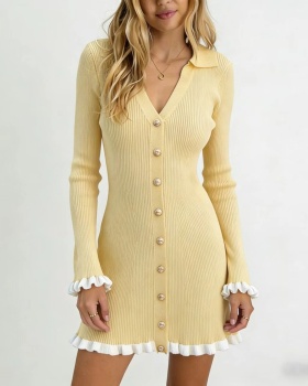 Autumn and winter sweater dress dress for women