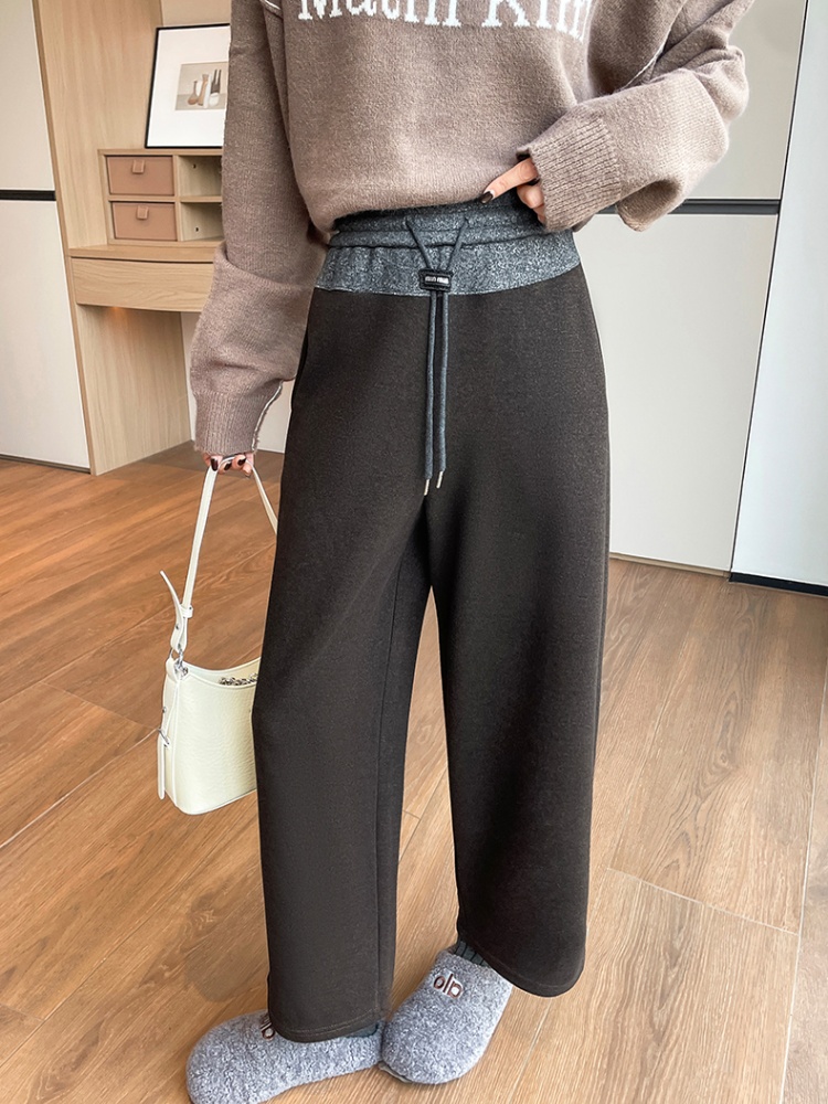 Woolen autumn and winter casual pants for women