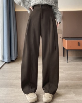 Wide leg loose long pants high waist pants for women
