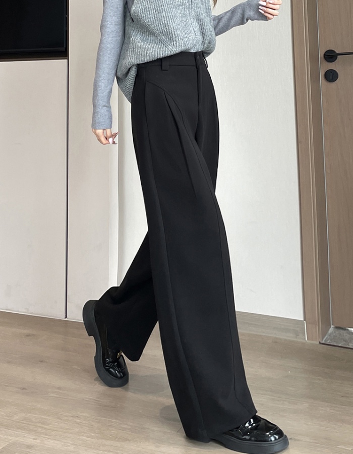 Wide leg loose long pants high waist pants for women