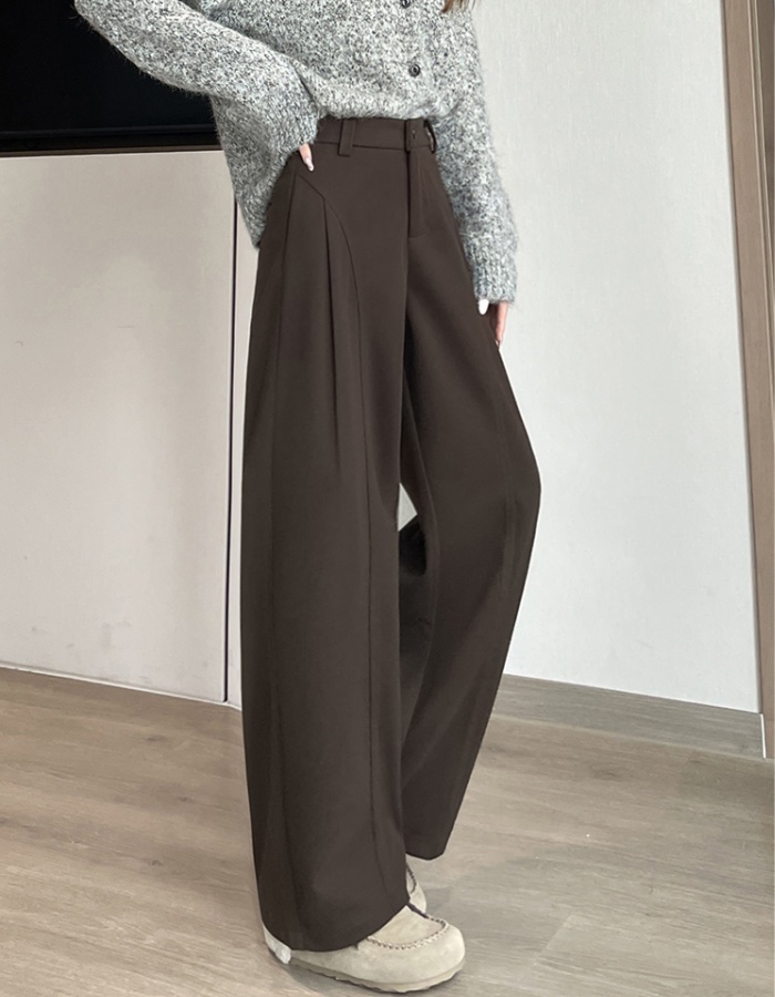 Wide leg loose long pants high waist pants for women
