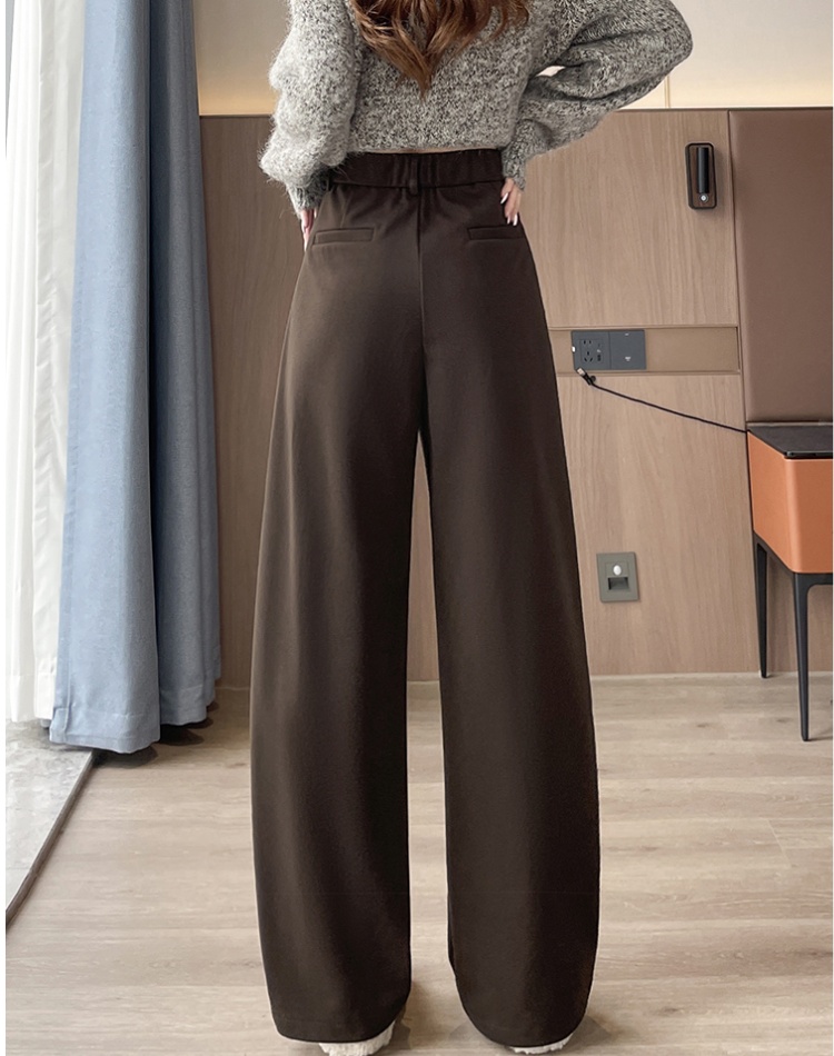 Wide leg loose long pants high waist pants for women