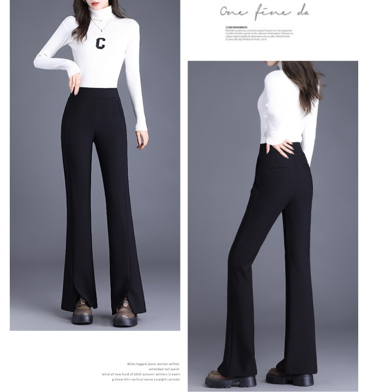 Autumn and winter niche pants large yard flare pants