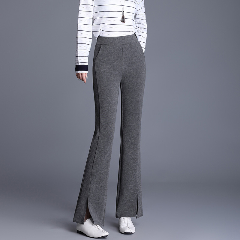 Autumn and winter niche pants large yard flare pants