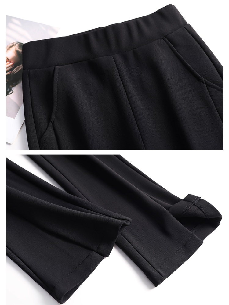 Autumn and winter niche pants large yard flare pants