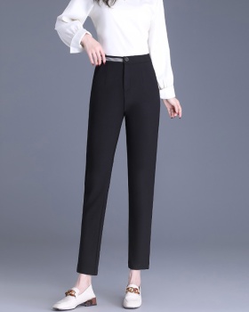 Slim harem pants high waist suit pants for women
