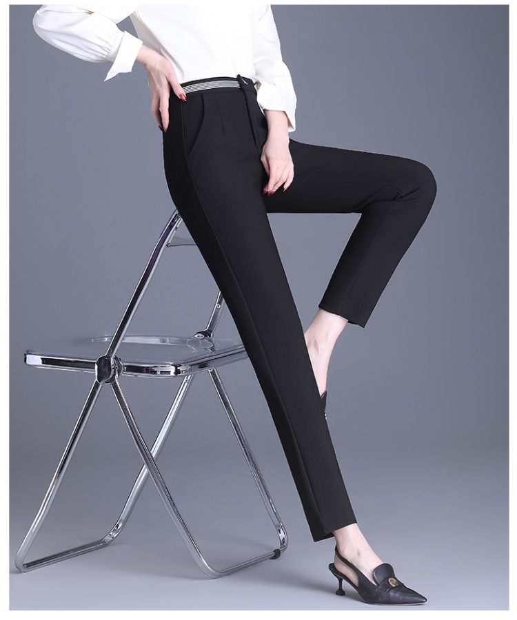 Slim harem pants high waist suit pants for women