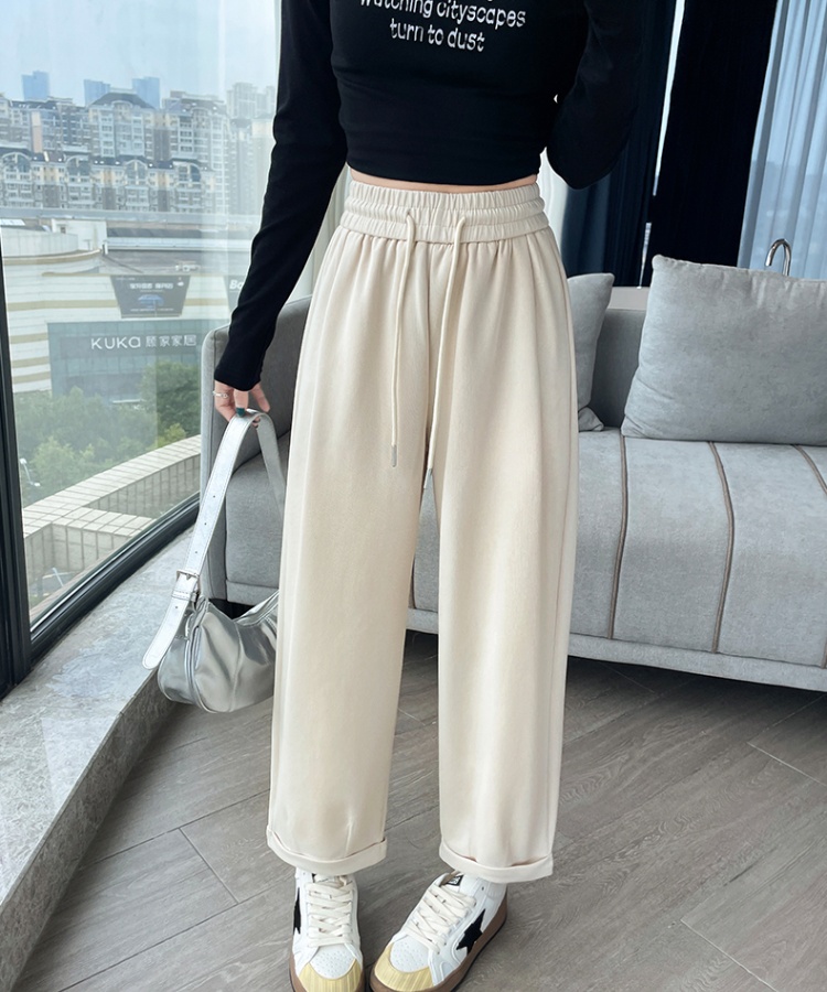 Nine tenths casual pants wide leg pants for women