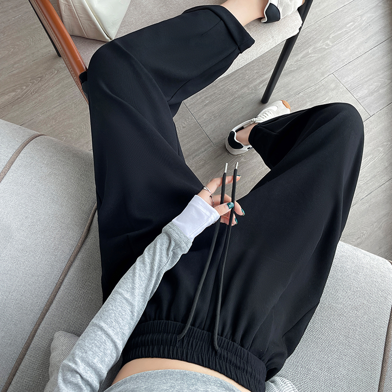 Nine tenths casual pants wide leg pants for women