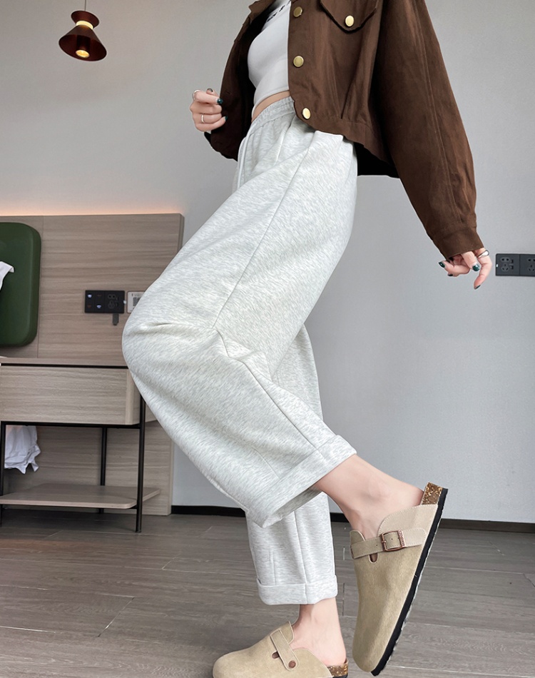 Nine tenths casual pants wide leg pants for women