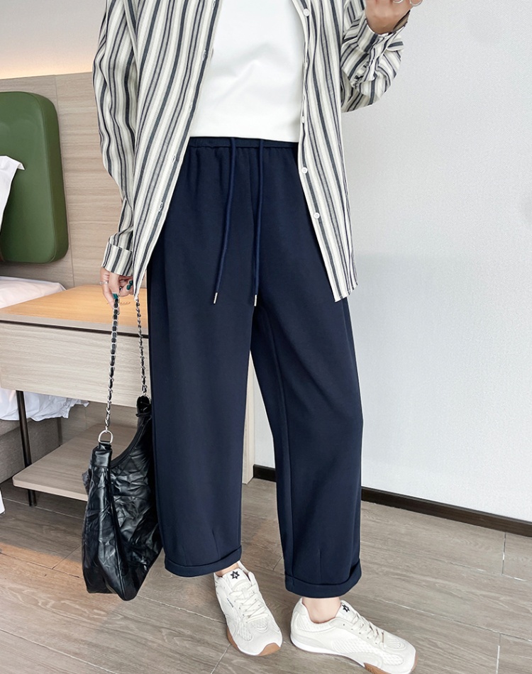 Nine tenths casual pants wide leg pants for women
