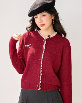 Splice cardigan autumn and winter sweater for women