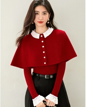 Winter christmas sweater France style tops for women