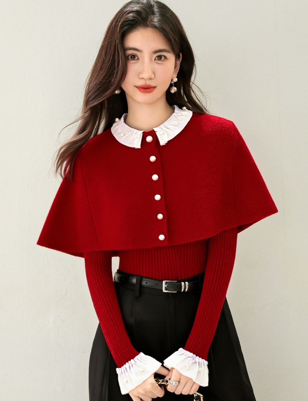 Winter christmas sweater France style tops for women