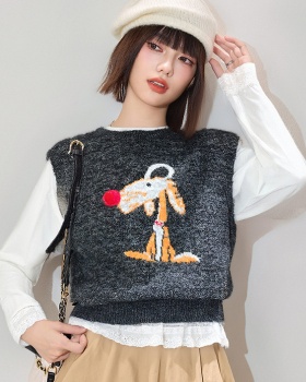 Lazy vest inside the ride tops 2pcs set