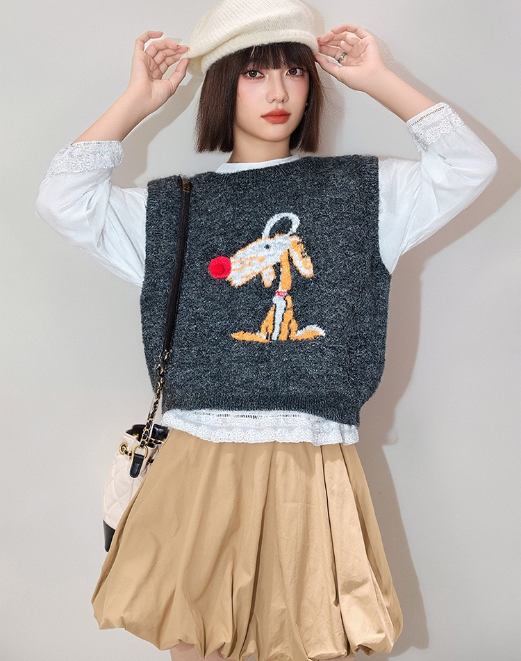 Lazy vest inside the ride tops 2pcs set