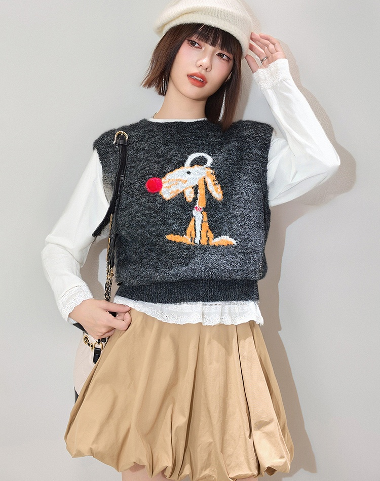 Lazy vest inside the ride tops 2pcs set