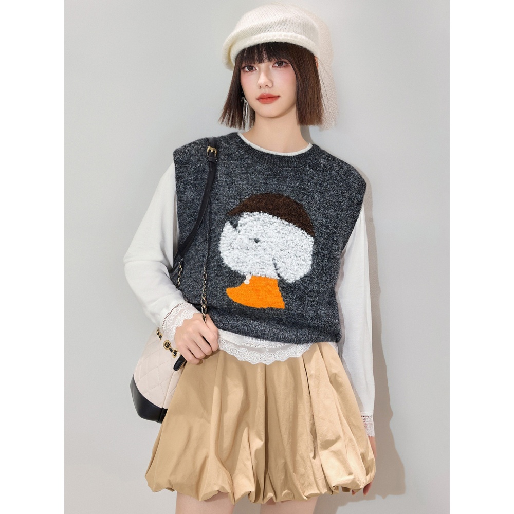 Spring waistcoat slim T-shirt 2pcs set for women