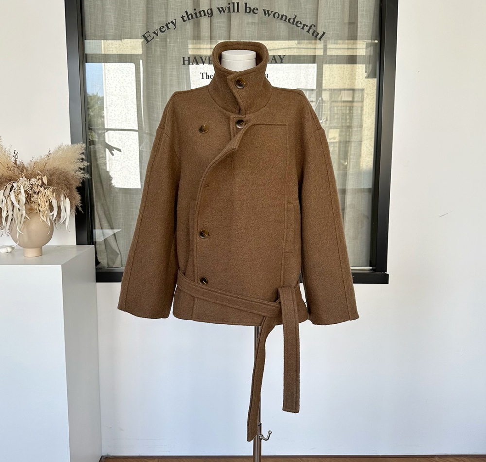 Autumn and winter overcoat wool woolen coat for women